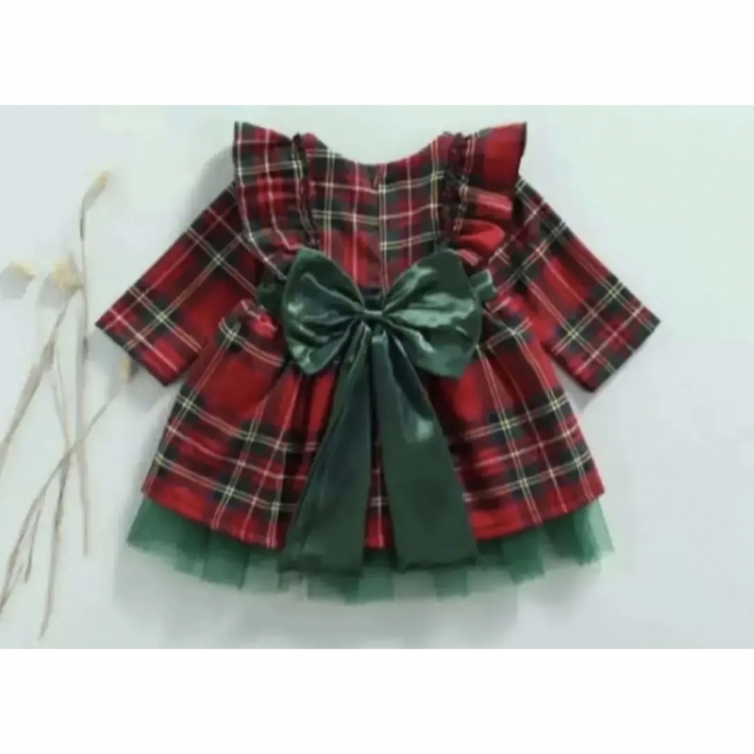 ‧✧̣̥̇クリスマス‧✧̣̥̇‧ クリスマスドレス　ワンピース　120cm キッズ/ベビー/マタニティのキッズ服女の子用(90cm~)(ドレス/フォーマル)の商品写真