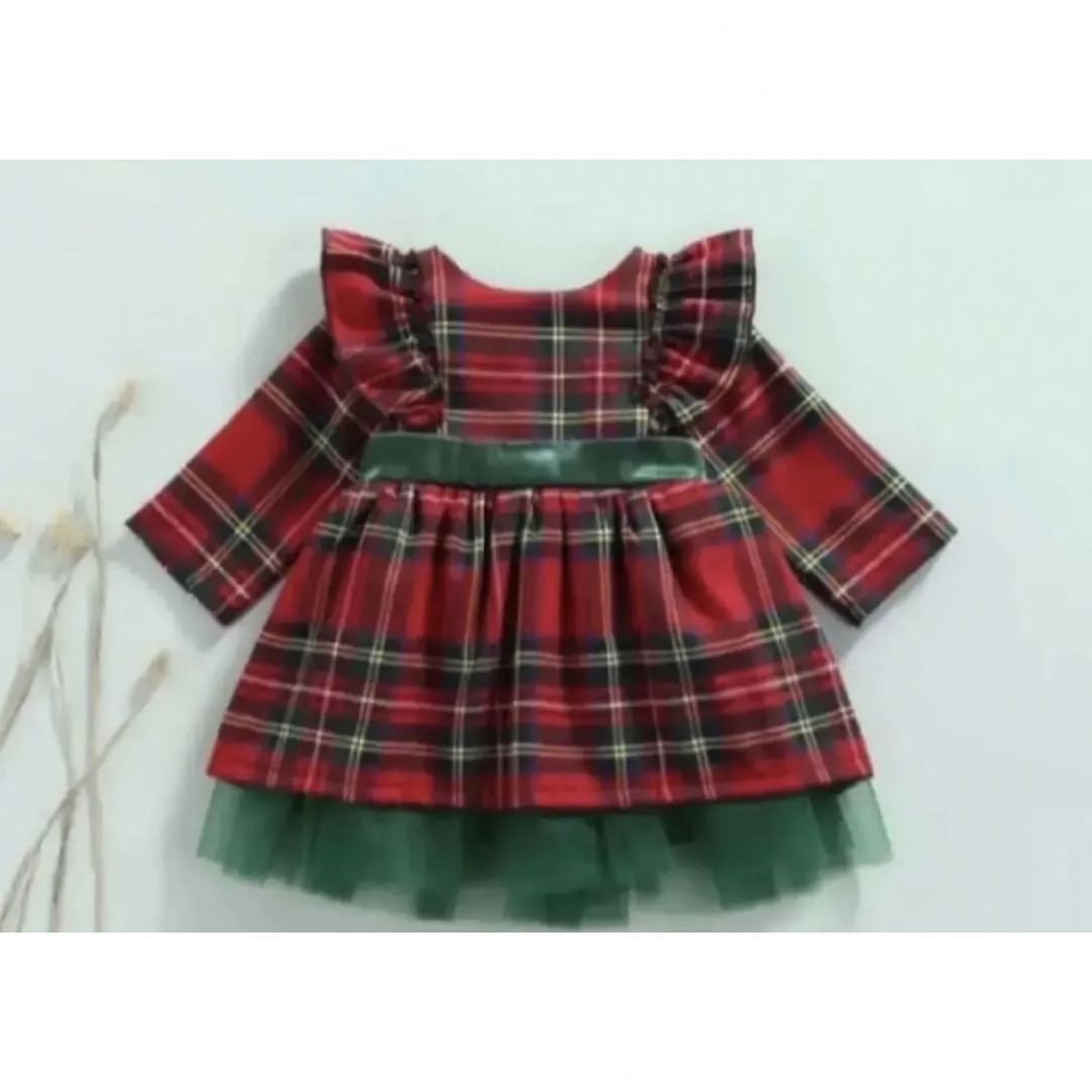 ‧✧̣̥̇クリスマス‧✧̣̥̇‧ クリスマスドレス　ワンピース　120cm キッズ/ベビー/マタニティのキッズ服女の子用(90cm~)(ドレス/フォーマル)の商品写真