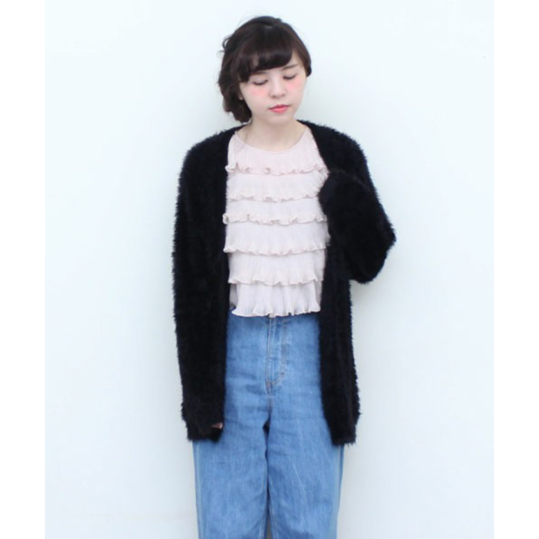 Dot&Stripes CHILDWOMAN(ドットアンドストライプスチャイルドウーマン)の新品Dot＆Stripes CHILD WOMAN＊フェザーヤーンカーディガン レディースのトップス(カーディガン)の商品写真