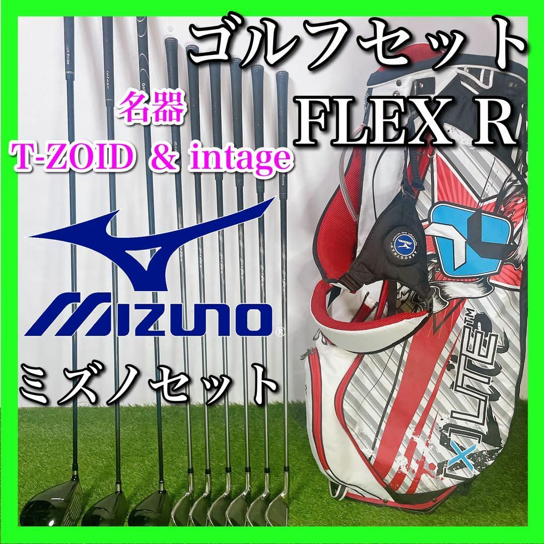 MIZUNO ミズノ ゴルフクラブセット 初心者〜中級者 名器 フレックスR5I〜9Iウェッジ