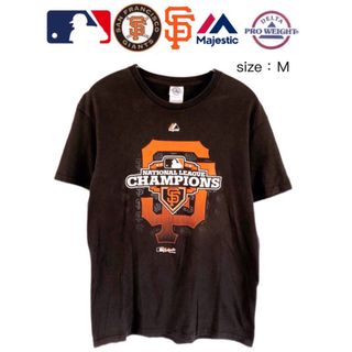 デルタ(DELTA)のMLB　サンフランシスコ・ジャイアンツ　Tシャツ　M　黒　USA古着(Tシャツ/カットソー(半袖/袖なし))