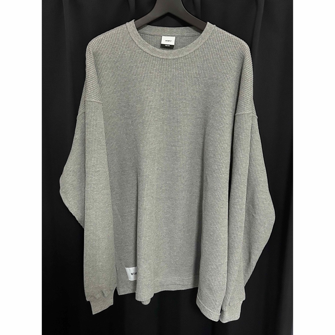 WTAPS WAFFLE 01 LS COTTON SIGN Gray XL