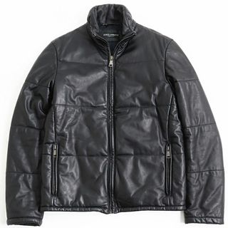 48cm袖丈ドルチェ&ガッバーナ ドルガバ DOLCE&GABBANA レザージャケット