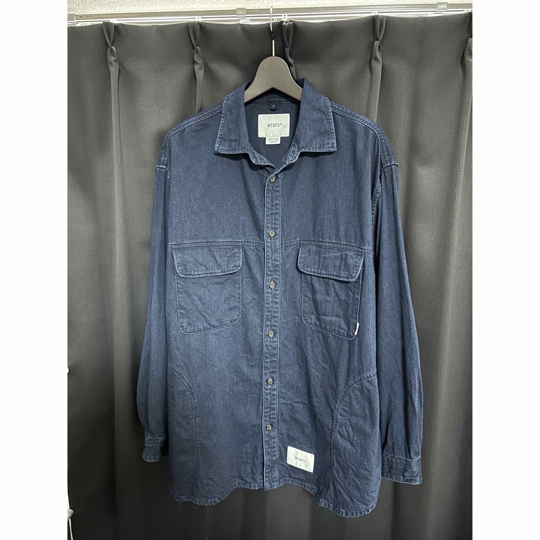 【Mサイズ】WTAPS WCPO LS COTTON DENIM  INDIGO