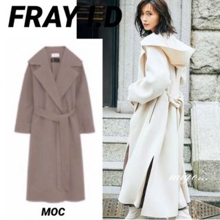 frayid フレイアイディー　ロングコートMANTECOフードリーバーコート