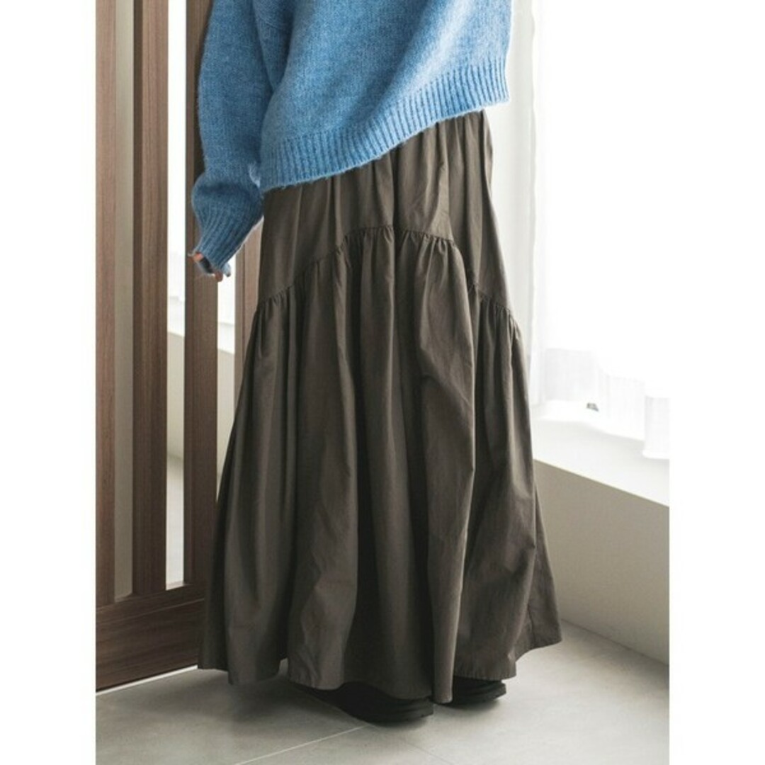 Ungrid(アングリッド)のUngrid ギャザーデザインスカート レディースのスカート(ロングスカート)の商品写真