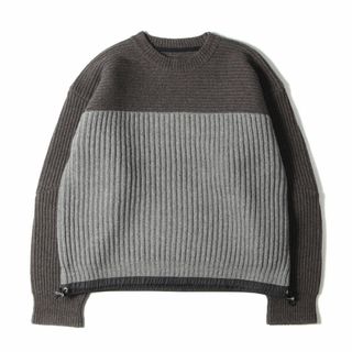 sacai 装飾付き　ニットブルゾン　グレー　サイズ1