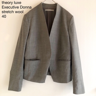 Theory luxe - theory luxe ノーカラージャケット 38(M位) 【古着 