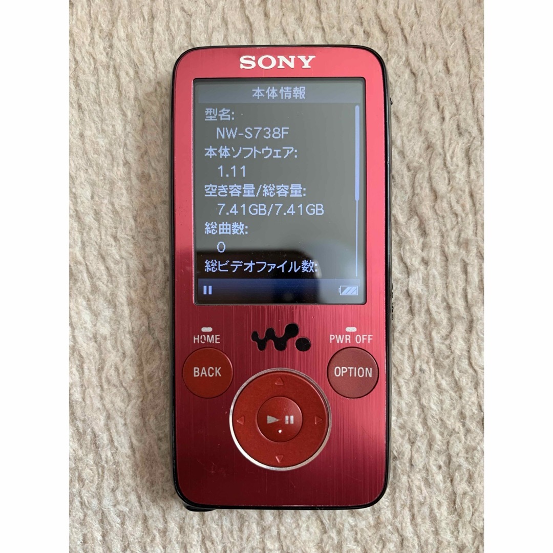 ソニー SONY ウォークマンNW-S738Fスピーカーセット