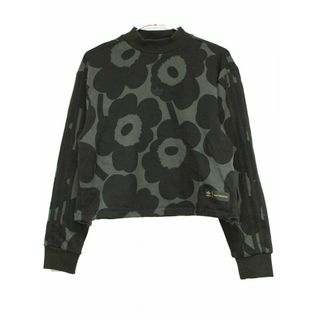 アディダス(adidas)の【新規SALE!】[アディダス×マリメッコ/adidas×ｍarimekko]155cm トレーナー/スウェット グレー×黒 マリメッココラボ【中古】子供服 キッズ kids ジュニア 女の子 秋冬 701132 tops(カーディガン)