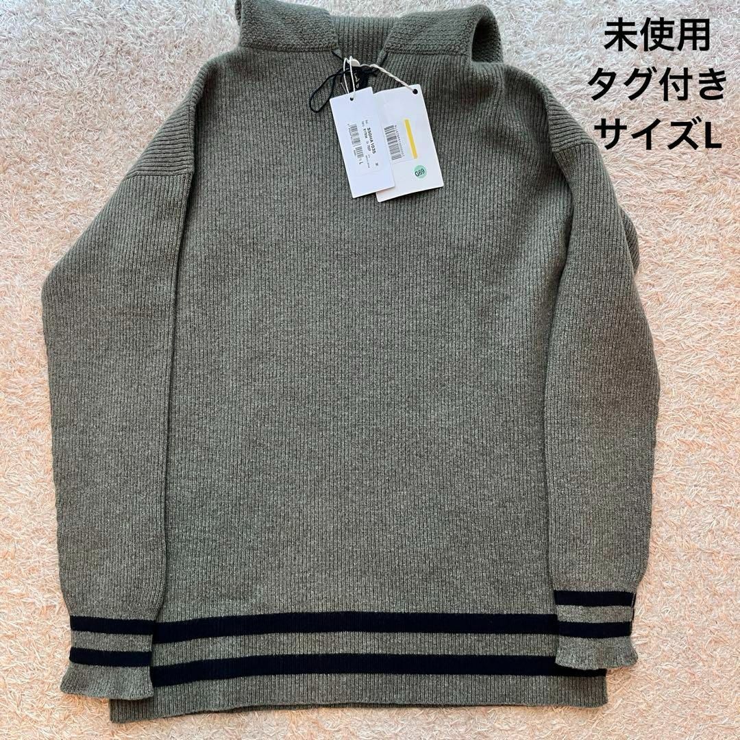 Maison Martin Margiela(マルタンマルジェラ)の【未使用】Maison Margiela セーラーニット グリーン Lサイズ メンズのトップス(ニット/セーター)の商品写真