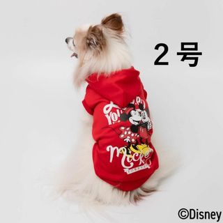 ディズニー(Disney)のDisney ミッキーミニ－パーカー レッド　2号(犬)