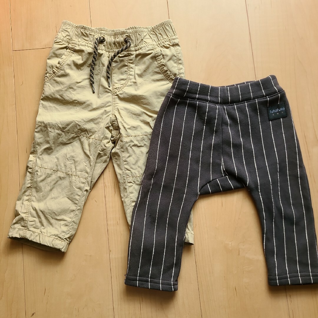 babyGAP(ベビーギャップ)の裏起毛パンツ2枚　男の子　80 キッズ/ベビー/マタニティのベビー服(~85cm)(パンツ)の商品写真