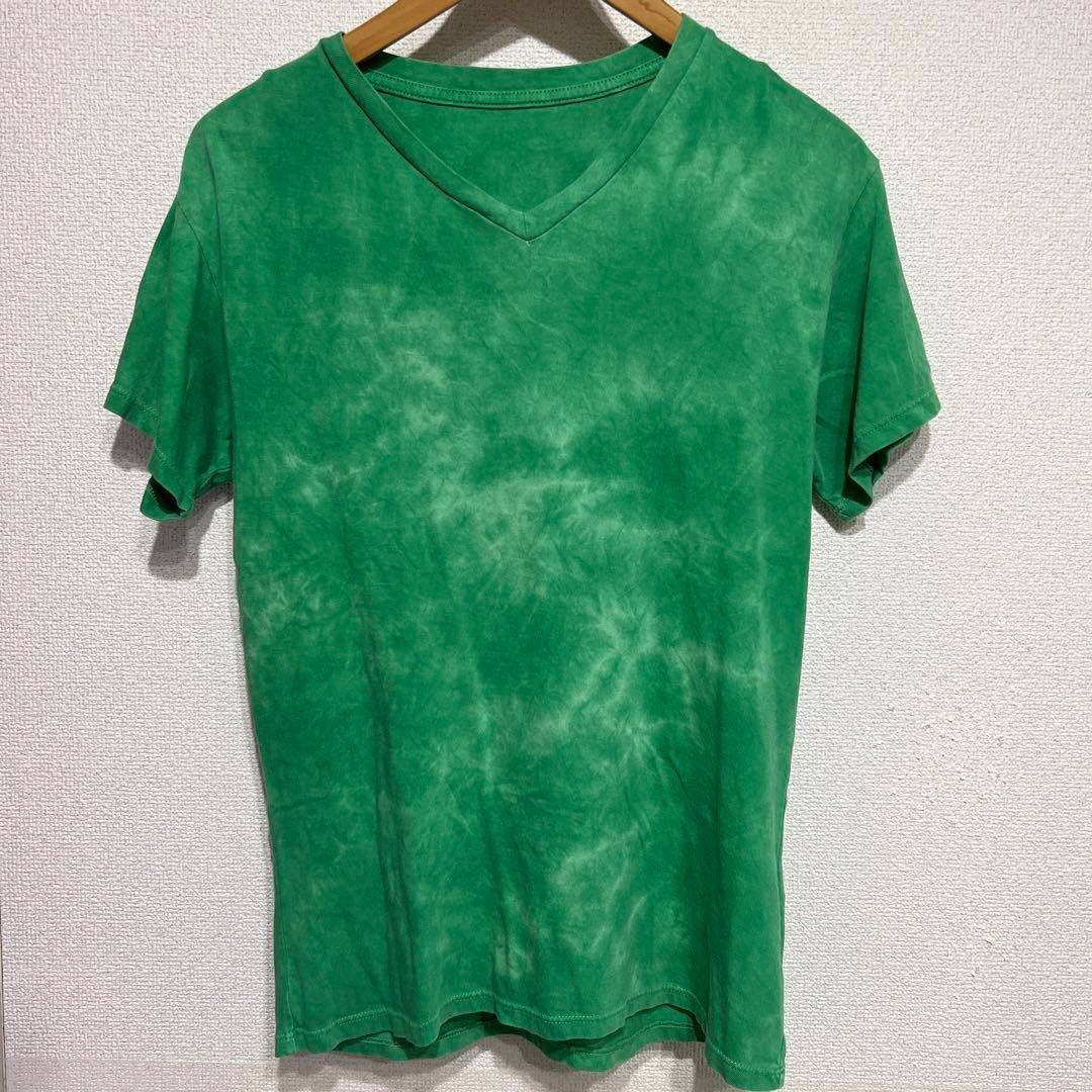 The Elder Statesman(ジエルダーステイトマン)のThe Elder Statesman Tシャツ グリーン　緑　タイダイ柄 メンズのトップス(Tシャツ/カットソー(半袖/袖なし))の商品写真