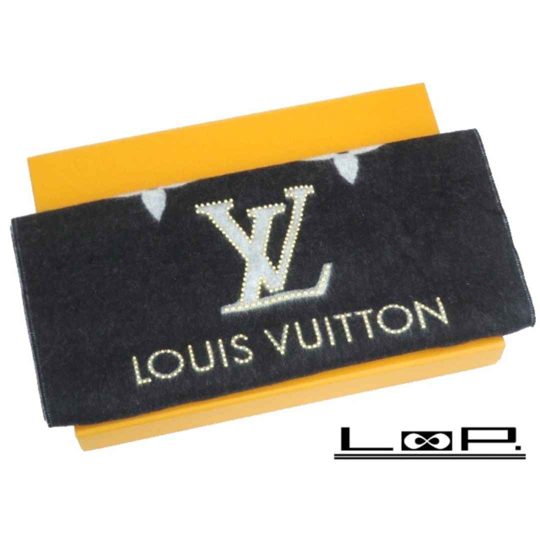 LOUIS VUITTON(ルイヴィトン)の■新同■　ルイ・ヴィトン マフラー レイキャビック スタッディー カシミヤ M71588 箱 【70990】 レディースのファッション小物(マフラー/ショール)の商品写真