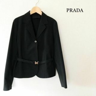 PRADA／ストレッチウールジャケット／40