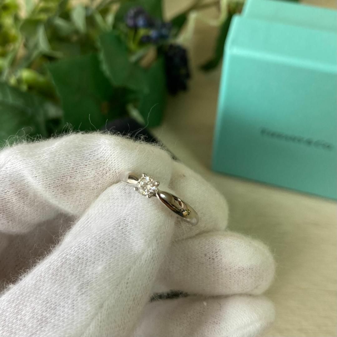 Tiffany & Co.(ティファニー)のティファニー ダイヤモンドリング 8号 0.22ct プラチナ Pt950 レディースのアクセサリー(リング(指輪))の商品写真