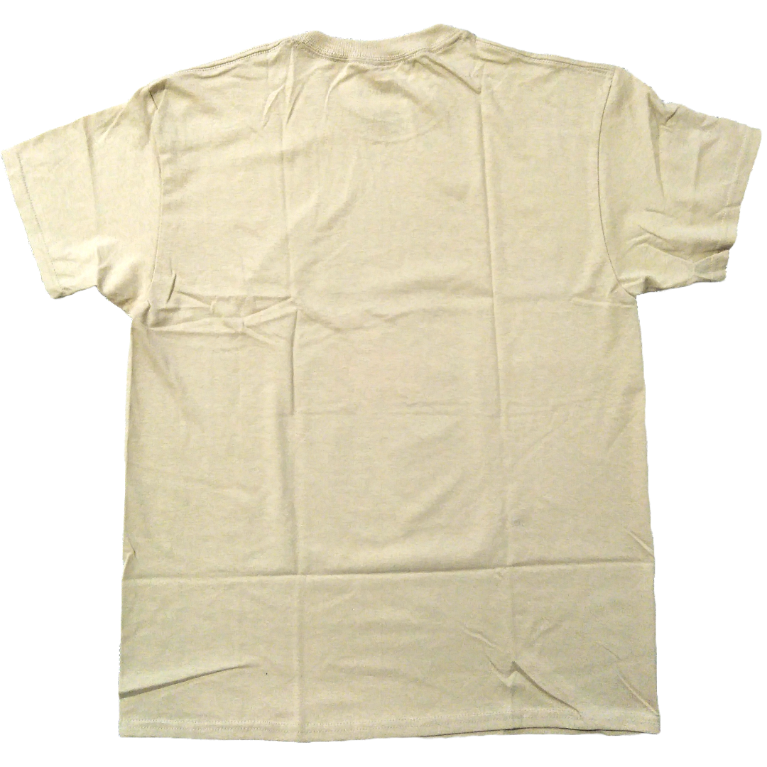 ジブリ(ジブリ)のもののけ姫　Tシャツ　Lサイズ　ベージュ　映画　ムービーT　アニメT　ジブリ * メンズのトップス(Tシャツ/カットソー(半袖/袖なし))の商品写真
