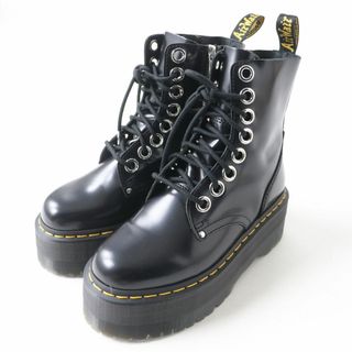 ドクターマーチン(Dr.Martens)の【ドンドン見直し】極美品★ドクターマーチン 25566001 Jadon Max ジェイドンマックス 8ホール 厚底 レザーブーツ レディース ブラック UK4(ブーツ)