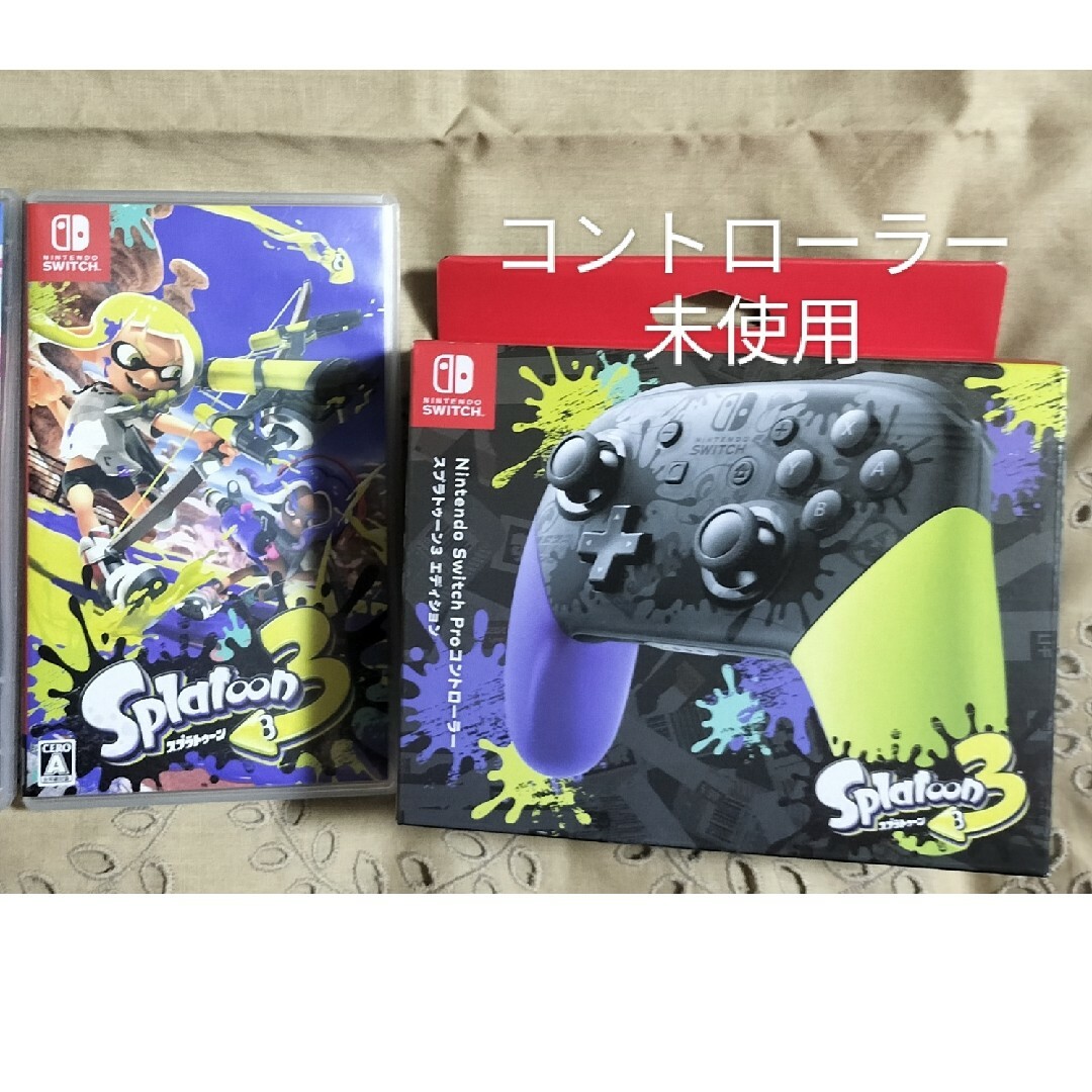 任天堂Switch スプラトゥーン3 ソフト+proコントローラー セットの通販