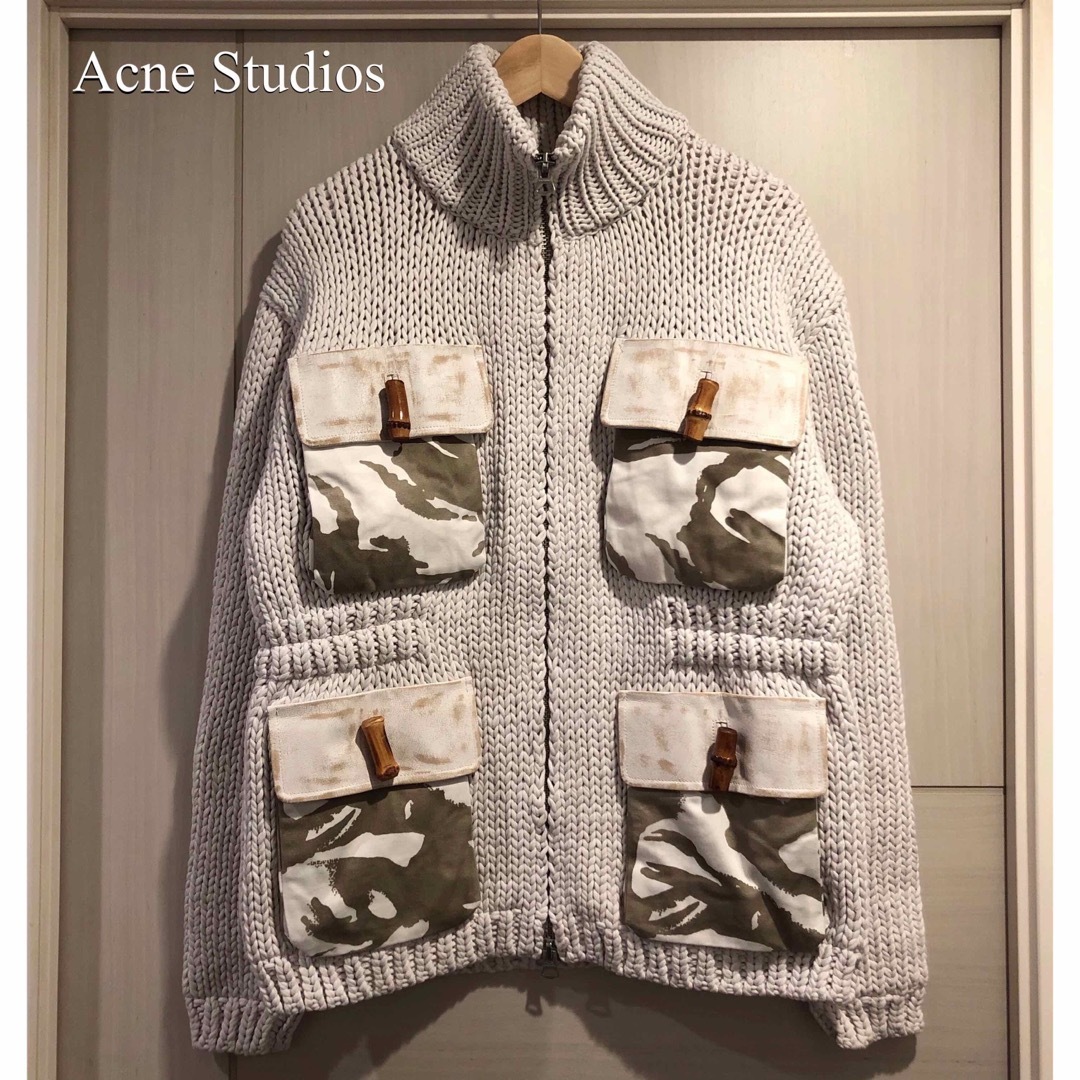 Acne Studios(アクネストゥディオズ)のACNE STUDIOS  チャンキーニットジャケット【新品】 メンズのジャケット/アウター(ブルゾン)の商品写真