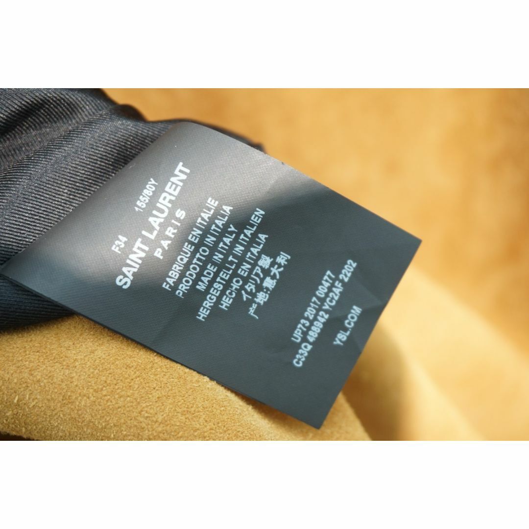 Saint Laurent(サンローラン)の極美品 正規サンローラン スエード レザー ドレス ワンピース本物1115N▲ レディースのワンピース(ひざ丈ワンピース)の商品写真