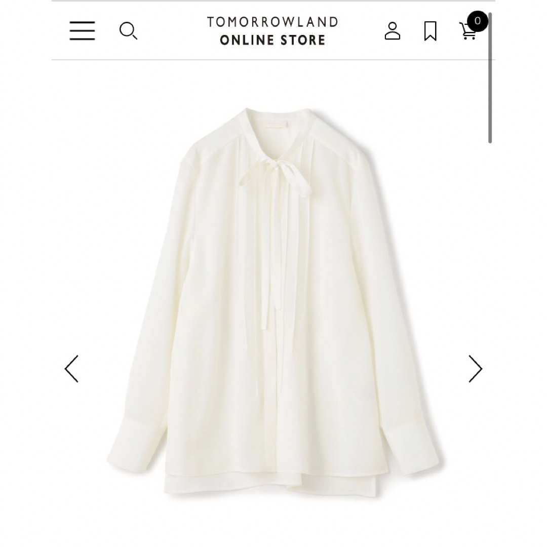 Ballsey クリアデシン ボウタイブラウス
