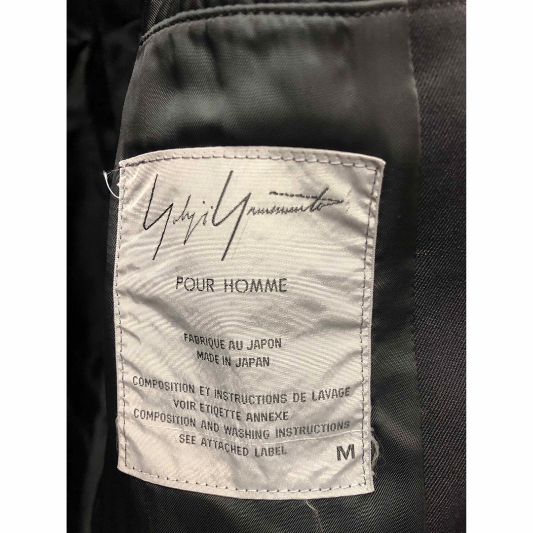 Yohji Yamamoto POUR HOMME(ヨウジヤマモトプールオム)のたける様専用　ヨウジヤマモト ロングコート メンズのジャケット/アウター(チェスターコート)の商品写真