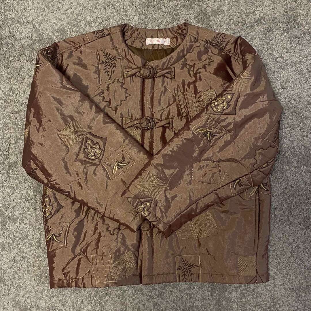 Santa Monica(サンタモニカ)のvintage embloiderd china jacket  美品 レディースのジャケット/アウター(ナイロンジャケット)の商品写真