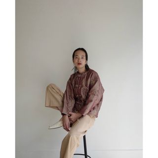Santa Monica - vintage embloiderd china jacket  美品