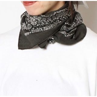 ドゥーズィエムクラス(DEUXIEME CLASSE)の新品 【DESTIN/デスティン】BANDANA ストール　カーキ(バンダナ/スカーフ)