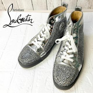 CHRISTIAN LOUBOUTIN スニーカー 豹柄/スタッズ/ラメ/レザー