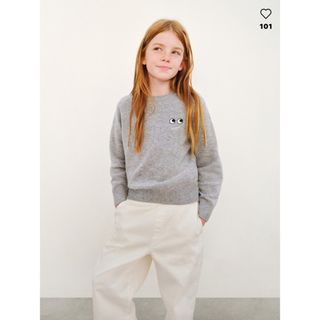 アニヤハインドマーチ(ANYA HINDMARCH)のアニヤハインドマーチ×ユニクロ KIDS プレミアムラムクルーネックセーター(ニット)