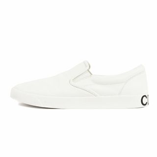 コムデギャルソン(COMME des GARCONS)のCOMME des GARCONS コムデギャルソン スニーカー サイズ:28.0cm CDGH ソールロゴ レザー スリッポン  HOMME ホワイト 白 シンプル シューズ 靴【メンズ】【中古】(スリッポン/モカシン)