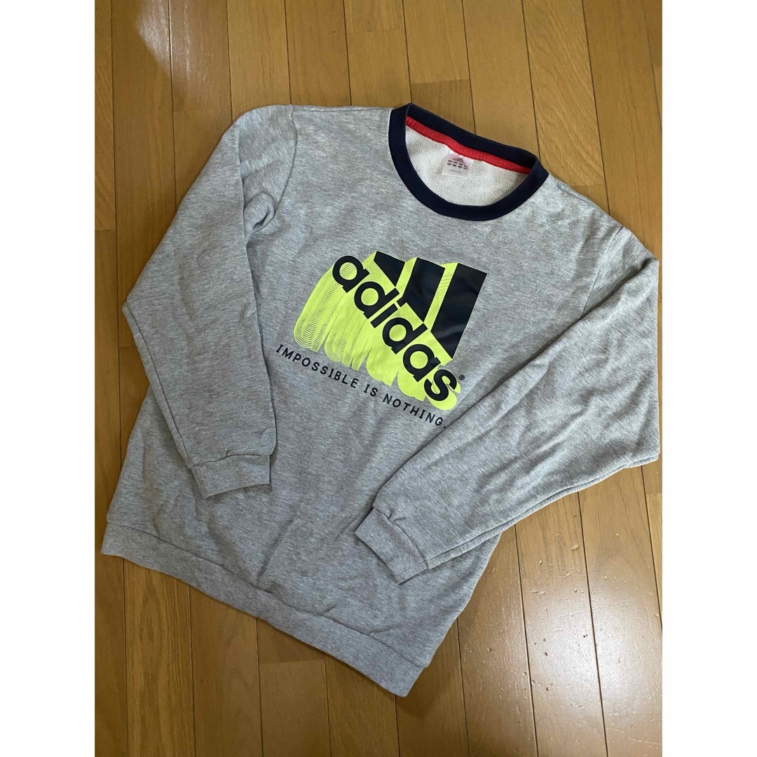 adidas(アディダス)のアディダス　長袖Tシャツ　160 キッズ/ベビー/マタニティのキッズ服男の子用(90cm~)(Tシャツ/カットソー)の商品写真