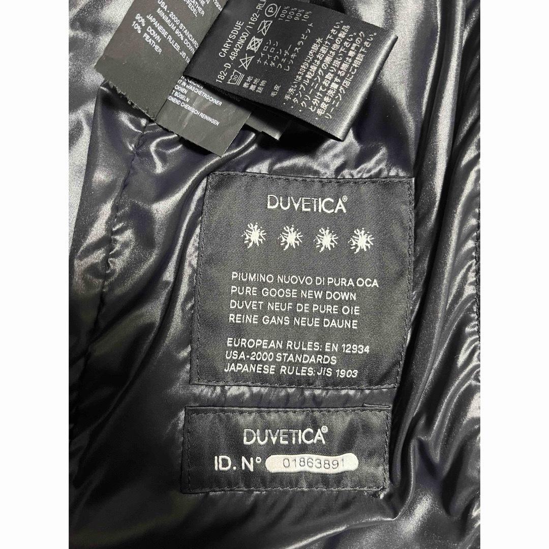 DUVETICA(デュベティカ)のDUVETICAデュベティカcarysdue ダウンコート　ブラック38 レディースのジャケット/アウター(ダウンジャケット)の商品写真