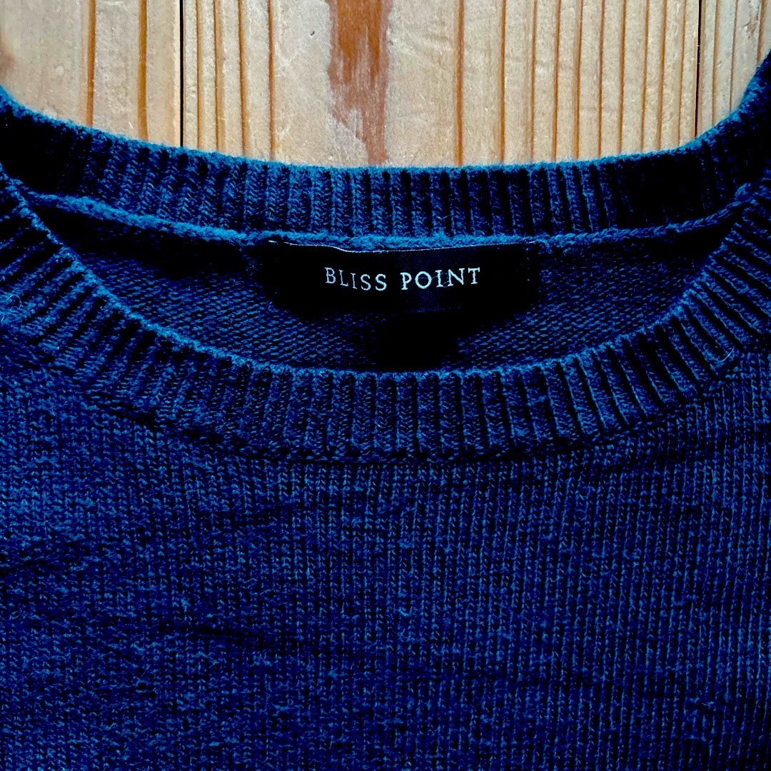 BLISS POINT(ブリスポイント)のBLISS POINT緑色セーター レディースのトップス(ニット/セーター)の商品写真