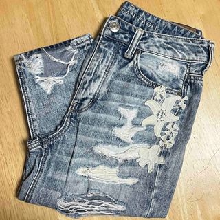 アメリカンイーグル(American Eagle)のAMERICAN EAGLE アメリカンイーグル ダメージジーンズ トムガール(デニム/ジーンズ)