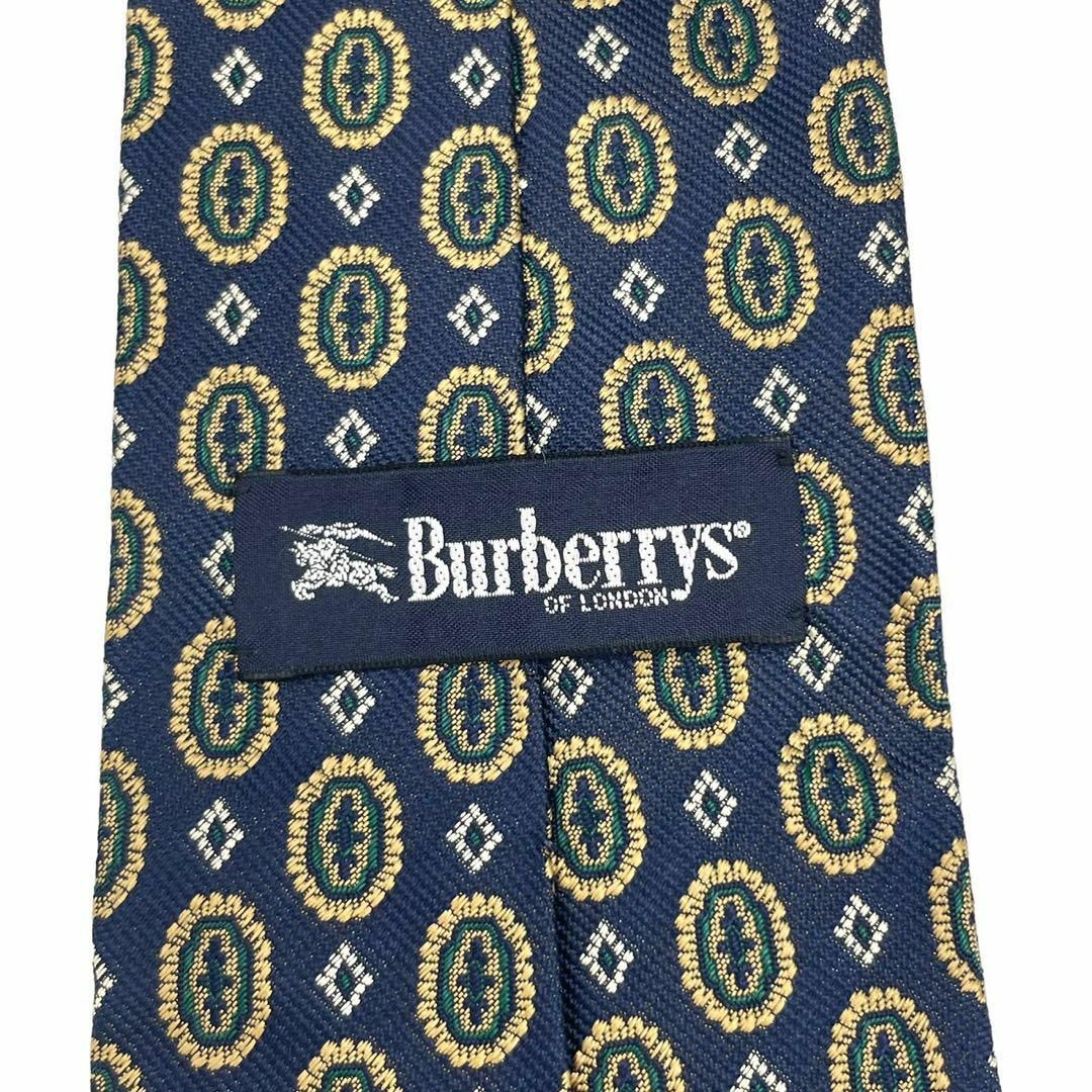 BURBERRY(バーバリー)のBurberrys バーバリーズ　ネイビー　ネクタイ　総柄　メンズ　ビジネス メンズのファッション小物(ネクタイ)の商品写真