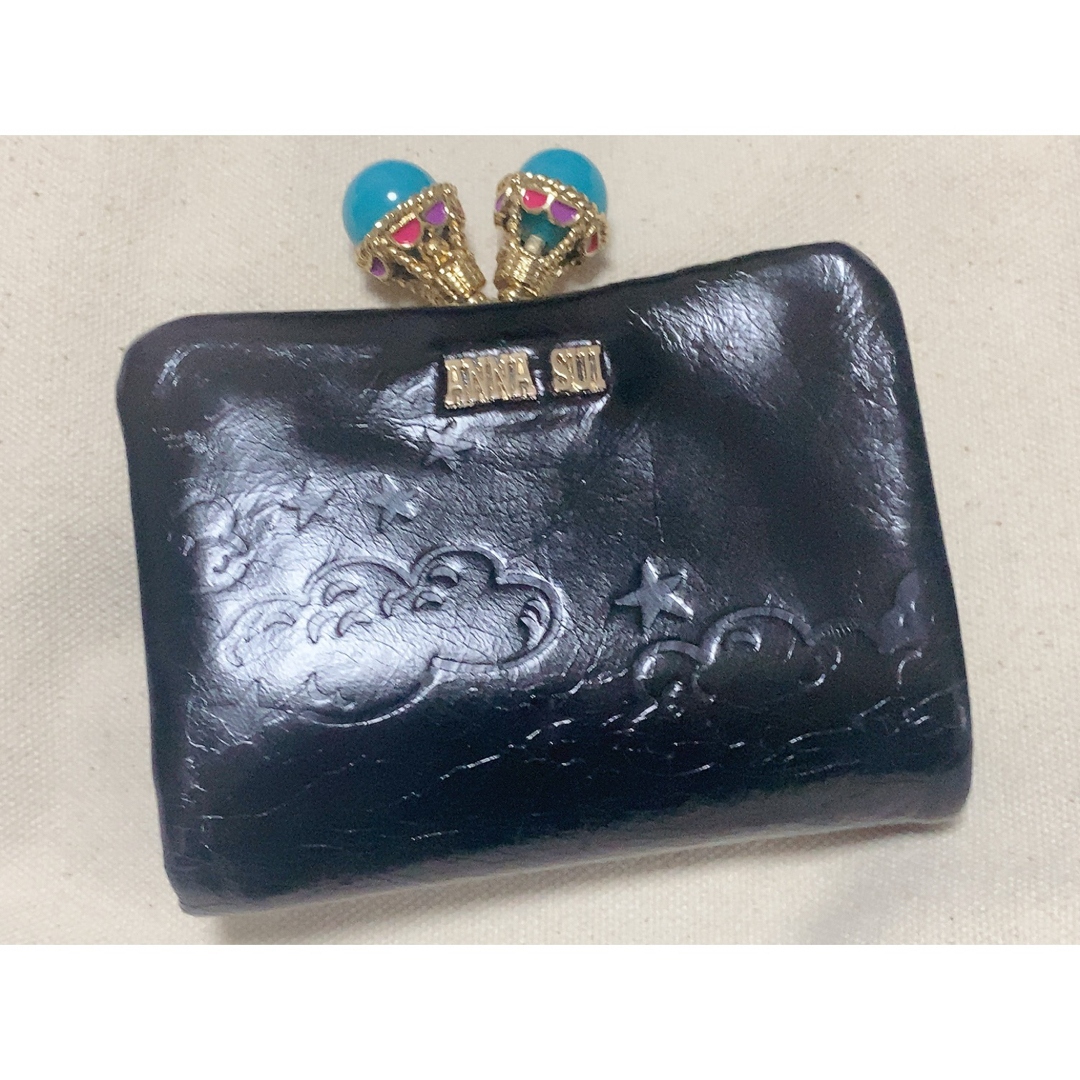 ファッション小物ANNA SUI アナスイ　バルーン　二つ折り　財布