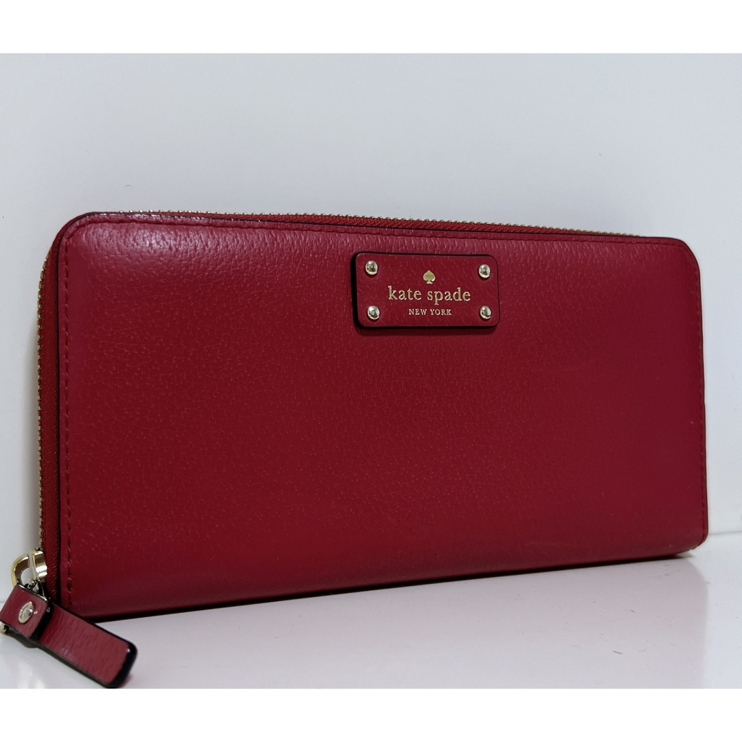 kate spade new york(ケイトスペードニューヨーク)の☆美品☆送料無料☆katespadeケイトスペードラウンドファスナー長財布☆ レディースのファッション小物(財布)の商品写真