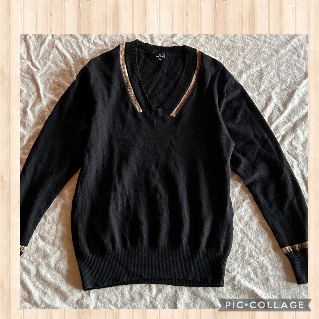 【大きいサイズ】Paul Smith  XL Vネック　ニット　セーター