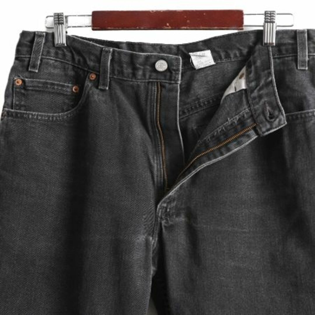 Levi's - 00s USA製 リーバイス 550 ブラック デニム パンツ 36 32 黒