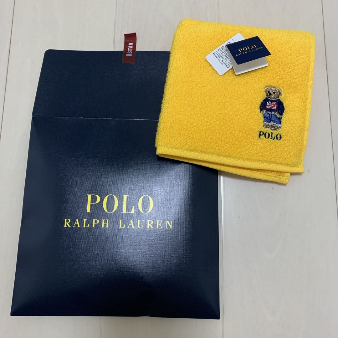 POLO RALPH LAUREN(ポロラルフローレン)のポロラルフローレン　ハンドタオル　ベアー レディースのファッション小物(ハンカチ)の商品写真