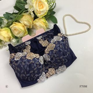 SALE★下着☆F70Mブラ&ショーツ 女装 男性様も！④(ブラ&ショーツセット)