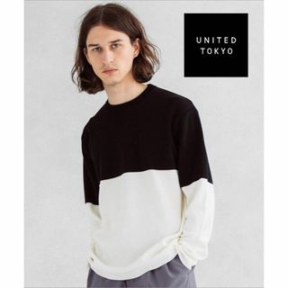 ユナイテッドトウキョウ(UNITED TOKYO)の【送料無料】UNITED TOKYO バイカラーニットロングスリーブ size1(ニット/セーター)