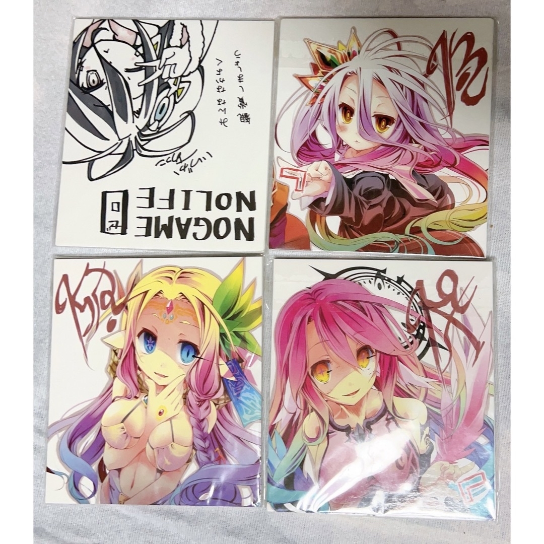 ノーゲーム・ノーライフ 榎宮祐 Art Works 非売品色紙 レアの ノーゲーム・ノーライフ 榎宮祐 Art Works 非売品色紙 レアの