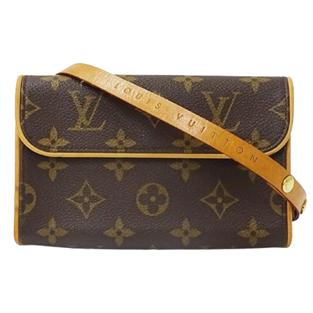 LOUIS VUITTON(ルイヴィトン)のルイ ヴィトン LOUIS VUITTON バッグ モノグラム レディース ブランド ボディバッグ ウエストバッグ ポーチ ポシェット フロランティーヌ M51855 ブラウン コンパクト ミニバッグ おしゃれ 【中古】 レディースのバッグ(ボディバッグ/ウエストポーチ)の商品写真