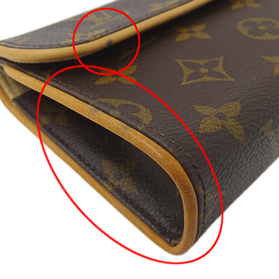 LOUIS VUITTON(ルイヴィトン)のルイ ヴィトン LOUIS VUITTON バッグ モノグラム レディース ブランド ボディバッグ ウエストバッグ ポーチ ポシェット フロランティーヌ M51855 ブラウン コンパクト ミニバッグ おしゃれ 【中古】 レディースのバッグ(ボディバッグ/ウエストポーチ)の商品写真