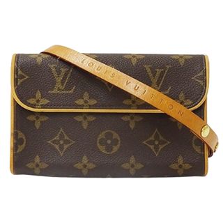 ルイヴィトン(LOUIS VUITTON)のルイ ヴィトン LOUIS VUITTON バッグ モノグラム レディース ブランド ボディバッグ ウエストバッグ ポーチ ポシェット フロランティーヌ M51855 ブラウン コンパクト ミニバッグ おしゃれ 【中古】(ボディバッグ/ウエストポーチ)